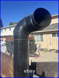 Vintage Mid-Century Indoor Firehood Fireplace Stove 1955 MCM