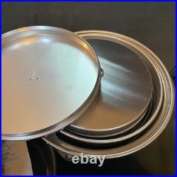 Vintage Mirro Aluminum Camp Kit 15 Piece Camping Cooking Set New Old Stock