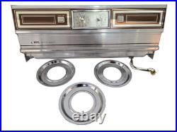 Vintage Montgomery Ward Oven Stove Top Panel & 3 Burner Plates (Rare)