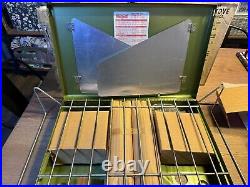 Vintage, New In Box Bernzomatic 2 Burner Camp Stove Avocado Green USA
