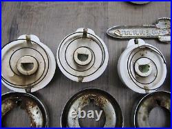 Vintage O'Keefe & Merritt Gas Stove Oven Parts Clock & Trim Gas Knobs Range More