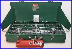 Vintage Oct. 1970 Coleman 426D. 3-Burner Camp Stove. Made in USA. New Working
