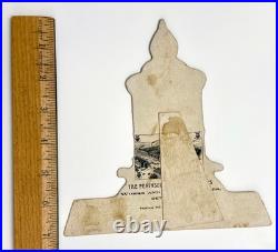 Vintage Peninsular Stove Range Furnace large Die-Cut Advertising Trade Card WOW