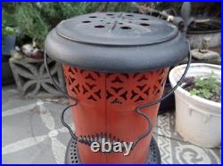 Vintage Perfection #525 Kerosene Oil Heater Stove Cabin Patio Antique Stove red