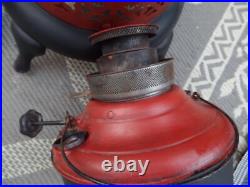Vintage Perfection #525 Kerosene Oil Heater Stove Cabin Patio Antique Stove red