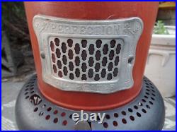 Vintage Perfection #525 Kerosene Oil Heater Stove Cabin Patio Antique Stove red