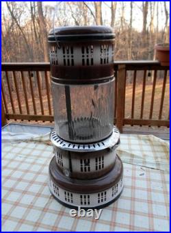 Vintage Perfection #750 Enamel Kerosene Wick Parlor Heater with Good Burner NICE