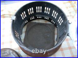 Vintage Perfection #750 Enamel Kerosene Wick Parlor Heater with Good Burner NICE