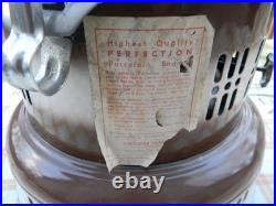 Vintage Perfection #750 Enamel Kerosene Wick Parlor Heater with Good Burner NICE