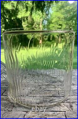 Vintage Perfection Kerosene Heater Pyrex Glass Globe Flame Embossed 7a