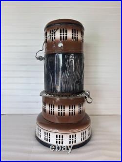 Vintage Perfection Kerosene Oil Heater with Pyrex-Style Glass Globe, Used