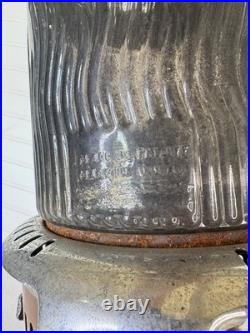 Vintage Perfection Kerosene Oil Heater with Pyrex-Style Glass Globe, Used