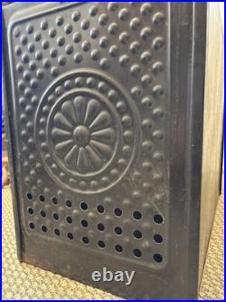 Vintage Perfection Wood Stove Warming Oven Cleveland Ohio 1919 Flower Farmhouse