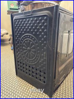 Vintage Perfection Wood Stove Warming Oven Cleveland Ohio 1919 Flower Farmhouse