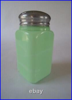 Vintage RARE McKee Jadite Large Box CINNAMON Spice Range Shaker Jadeite