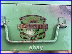 Vintage Rare! Coleman 417B Camping Stove Circa 1940 Original Carton & Paperwork
