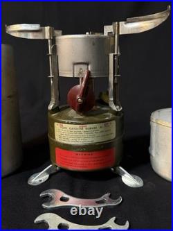 Vintage Rogers US Military Single Burner Pocket Stove M-1950