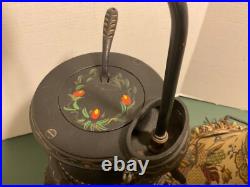 Vintage SPARK Cast Iron Pot Belly Stove/Lamp 14 Tall. Read