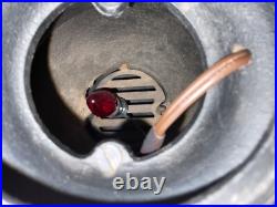 Vintage SPARK Cast Iron Pot Belly Stove/Lamp 14 Tall. Read