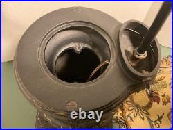 Vintage SPARK Cast Iron Pot Belly Stove/Lamp 14 Tall. Read
