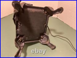 Vintage SPARK Cast Iron Pot Belly Stove/Lamp 14 Tall. Read