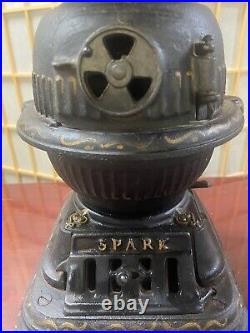 Vintage Salesman Sample 14 Cast Iron Spark Potbellied Stove-grey Iron Casting
