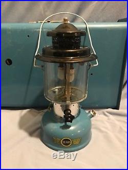 Vintage Sears Roebuck Blue Camping Stove 476.74970 & Matching Lantern 476.74060