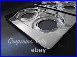 Vintage Stove Parts NEW CHROMED Original 40 Wedgewood Gas Stove L&R Stove Tops