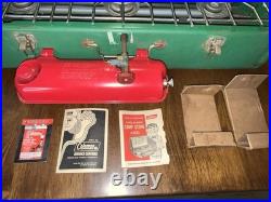 Vintage Unfired 1973 Coleman Model 426D 3-Burner Camp Stove Green
