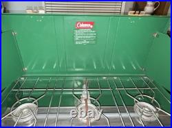 Vintage Unfired 1973 Coleman Model 426D 3-Burner Camp Stove Green