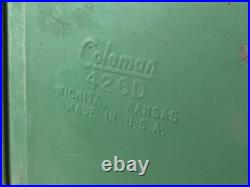 Vintage Unfired 1973 Coleman Model 426D 3-Burner Camp Stove Green