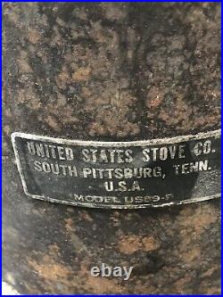 Vintage United States Stove Co keeo heater model us 89 p no pot