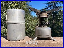 Vintage WW2 Aladdin 1944 US M-1942 Military Pocket Field Stove Gear Equipment