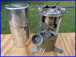 Vintage WW II Era Coleman 1945 US Military G. I. Pocket stove Case Tool Funnel