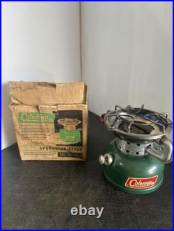 Vintage Working 1/66 Coleman Sportster Camp Stove Model 502-700 with Original Box