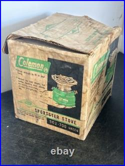 Vintage Working 1/66 Coleman Sportster Camp Stove Model 502-700 with Original Box