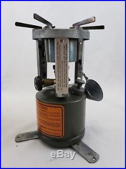 Vintage Wwii 1945 Coleman Military Burner Model 520 Stove With Box & Paperwork