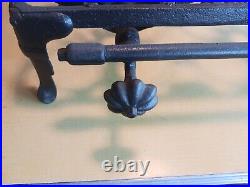 Vintage cast iron double burner grill / camping stove