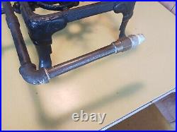 Vintage cast iron double burner grill / camping stove