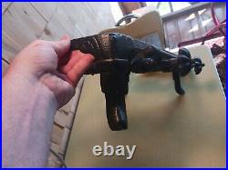 Vintage cast iron double burner grill / camping stove