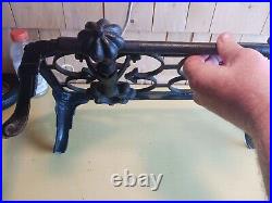 Vintage cast iron double burner grill / camping stove