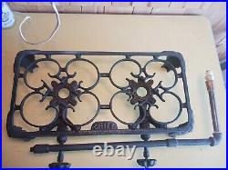 Vintage cast iron double burner grill / camping stove