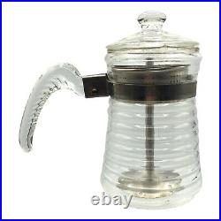 Vntg McKee Range-Tec Top-of-Stove Ware Beehive Percolator Complete. 1940's. USA