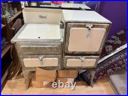 Vtg 1940's Grand Enamel Gas Stove