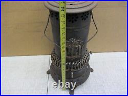 Vtg Antique B&h Cast Iron Oil Kerosene Parlor Cabin Heater Stove W Brass Burner Vtg Antique B&h Cast Iron Oil Kerosene Parlor Cabin Heater Stove W Brass Burner
