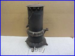 Vtg Antique B&h Cast Iron Oil Kerosene Parlor Cabin Heater Stove W Brass Burner Vtg Antique B&h Cast Iron Oil Kerosene Parlor Cabin Heater Stove W Brass Burner