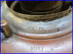 Vtg Antique B&h Cast Iron Oil Kerosene Parlor Cabin Heater Stove W Brass Burner Vtg Antique B&h Cast Iron Oil Kerosene Parlor Cabin Heater Stove W Brass Burner