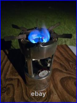Vtg Coleman 530 Military Single Burner B-46 GI Pocket Stove withCase Funnel Wrench