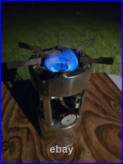 Vtg Coleman 530 Military Single Burner B-46 GI Pocket Stove withCase Funnel Wrench
