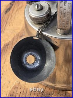 Vtg Coleman 530 Military Single Burner B-46 GI Pocket Stove withCase Funnel Wrench